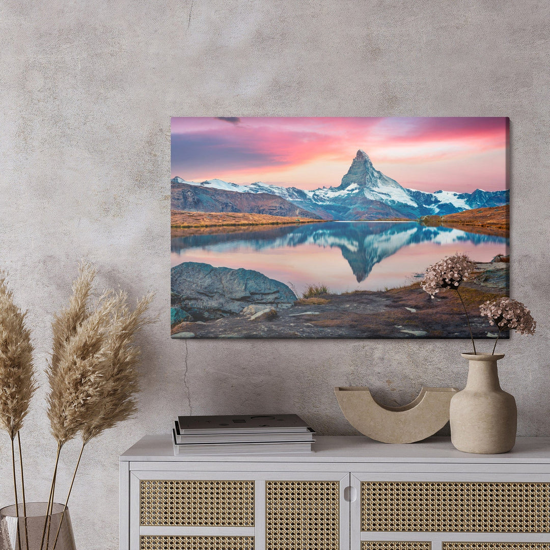 Kanva - Rīts Šveices Alpos, N-1071 X-ART