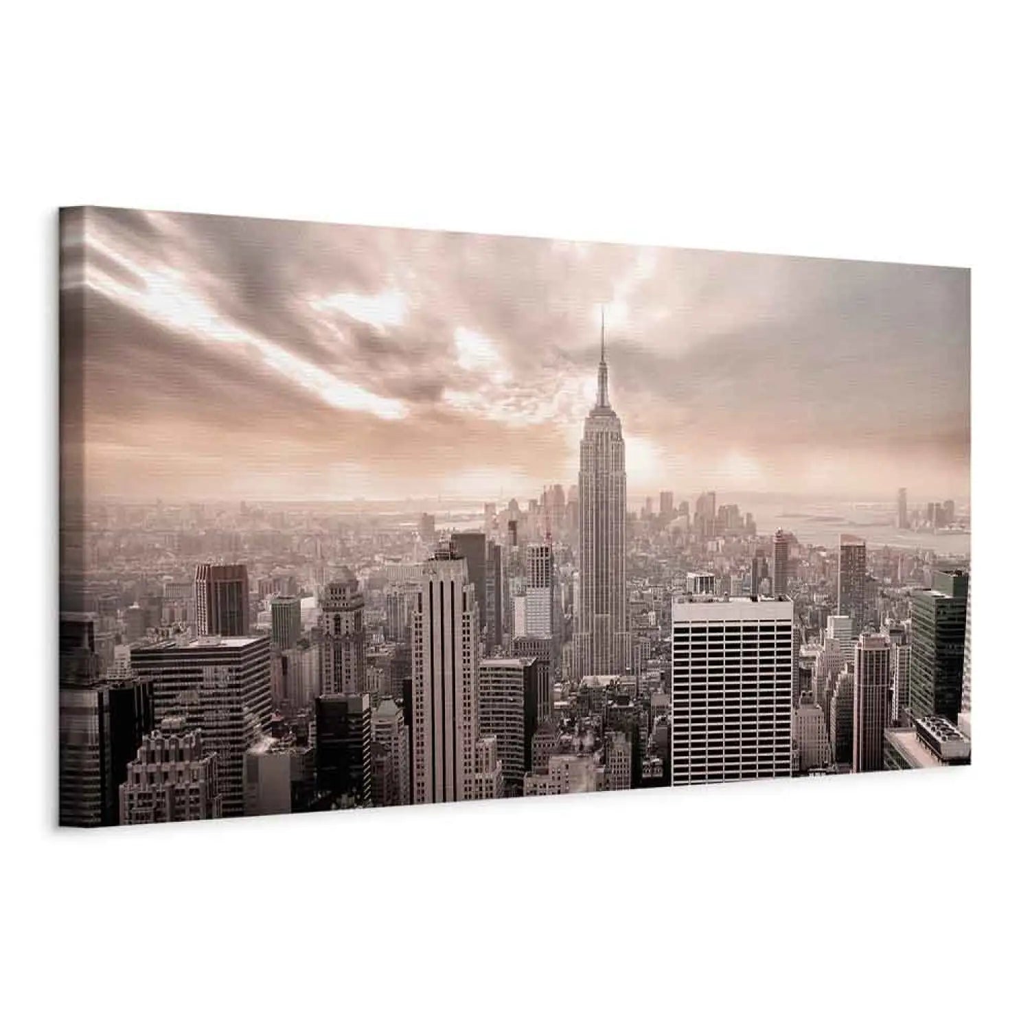Kanva - Rozā migla | Rīta Ņujorka no putnu līdojuma,  92121 ART XL