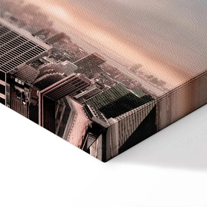 Kanva - Rozā migla | Rīta Ņujorka no putnu līdojuma,  92121 ART XL