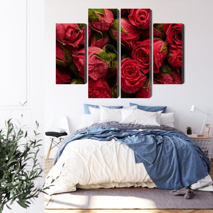 Kanva - Rozes ar ūdens pilieniem, N-3996 X-ART