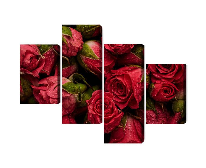 Kanva - Rozes ar ūdens pilieniem, N-3997 X-ART