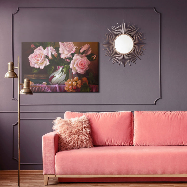 Kanva - Rožu pušķis vāzē, N-1323 X-ART