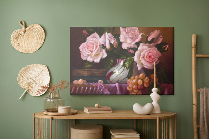 Kanva - Rožu pušķis vāzē, N-1323 X-ART