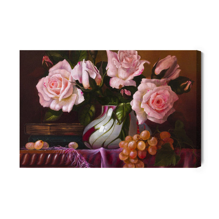 Kanva - Rožu pušķis vāzē, N-1323 X-ART