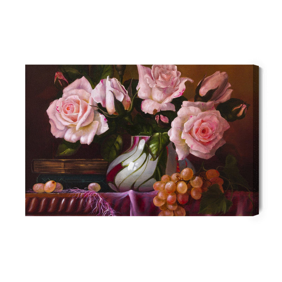 Kanva - Rožu pušķis vāzē, N-1323 X-ART