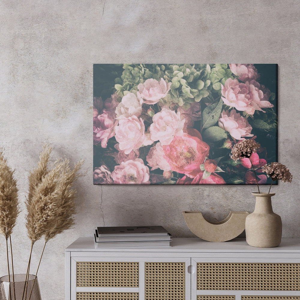 Kanva - Rožu un hortenziju pušķis, N-1324 X-ART