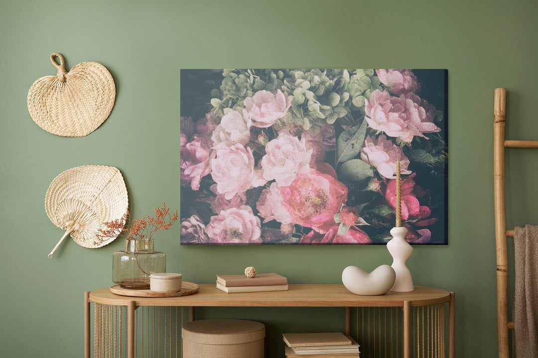 Kanva - Rožu un hortenziju pušķis, N-1324 X-ART