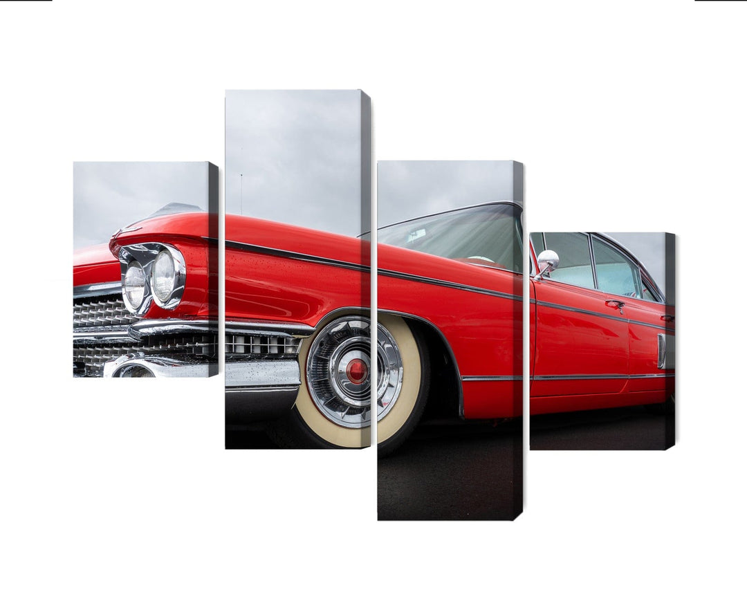 Kanva - Sarkana automašīna no 1950. gadiem, N-3190 X-ART