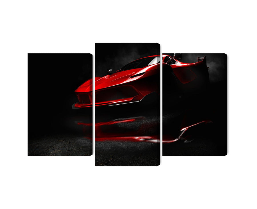 Kanva - Sarkana sporta automašīna 3D, N-3524 X-ART