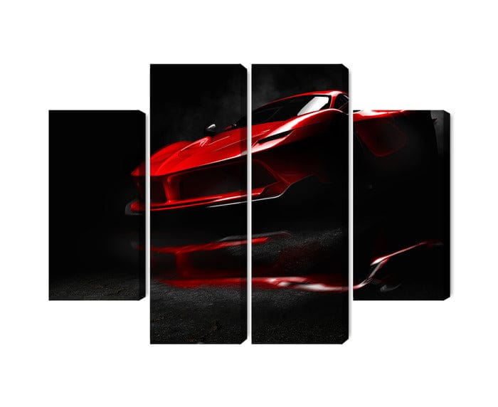 Kanva - Sarkana sporta automašīna 3D, N-3525 X-ART