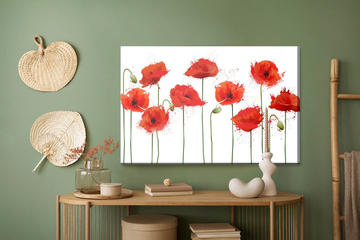 Kanva - Sarkanas magones abstraktā versijā, N-1532 X-ART