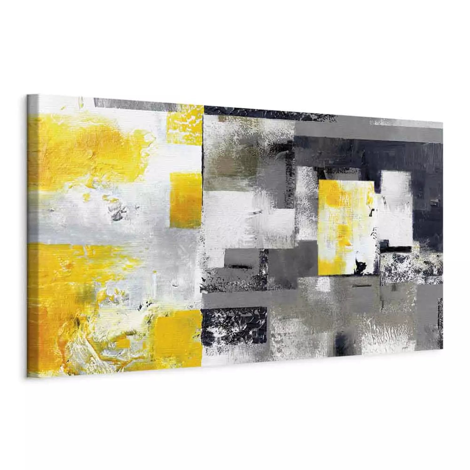 Glezna "Saules Raktuves" – Pelēks un Dzeltens Dizains ART XL