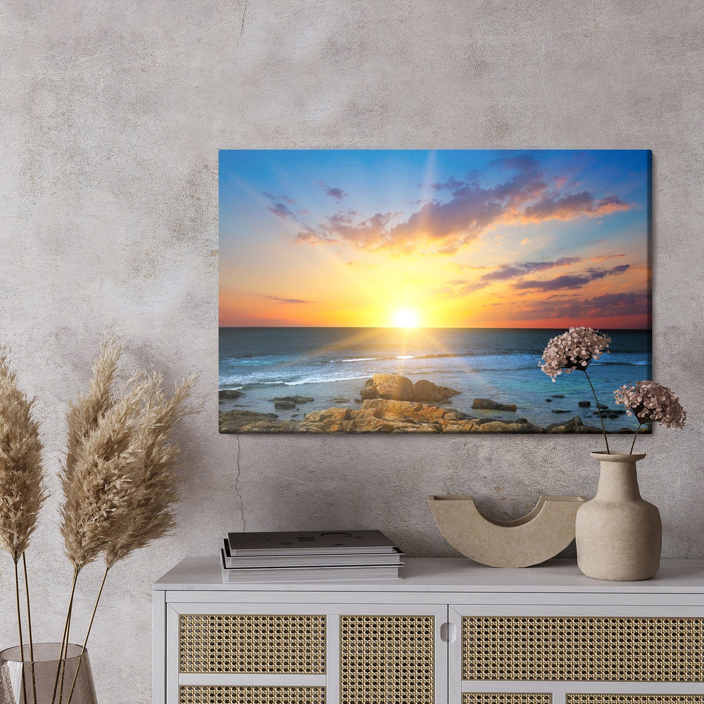 Kanva - Saullēkts jūras krastā, N-493 X-ART