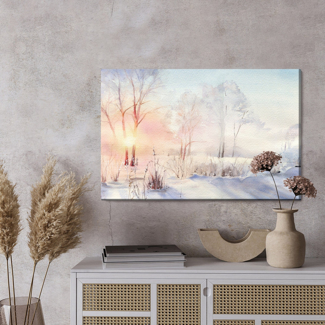 Kanva - Saullēkts ziemas mežā, N-1199 X-ART