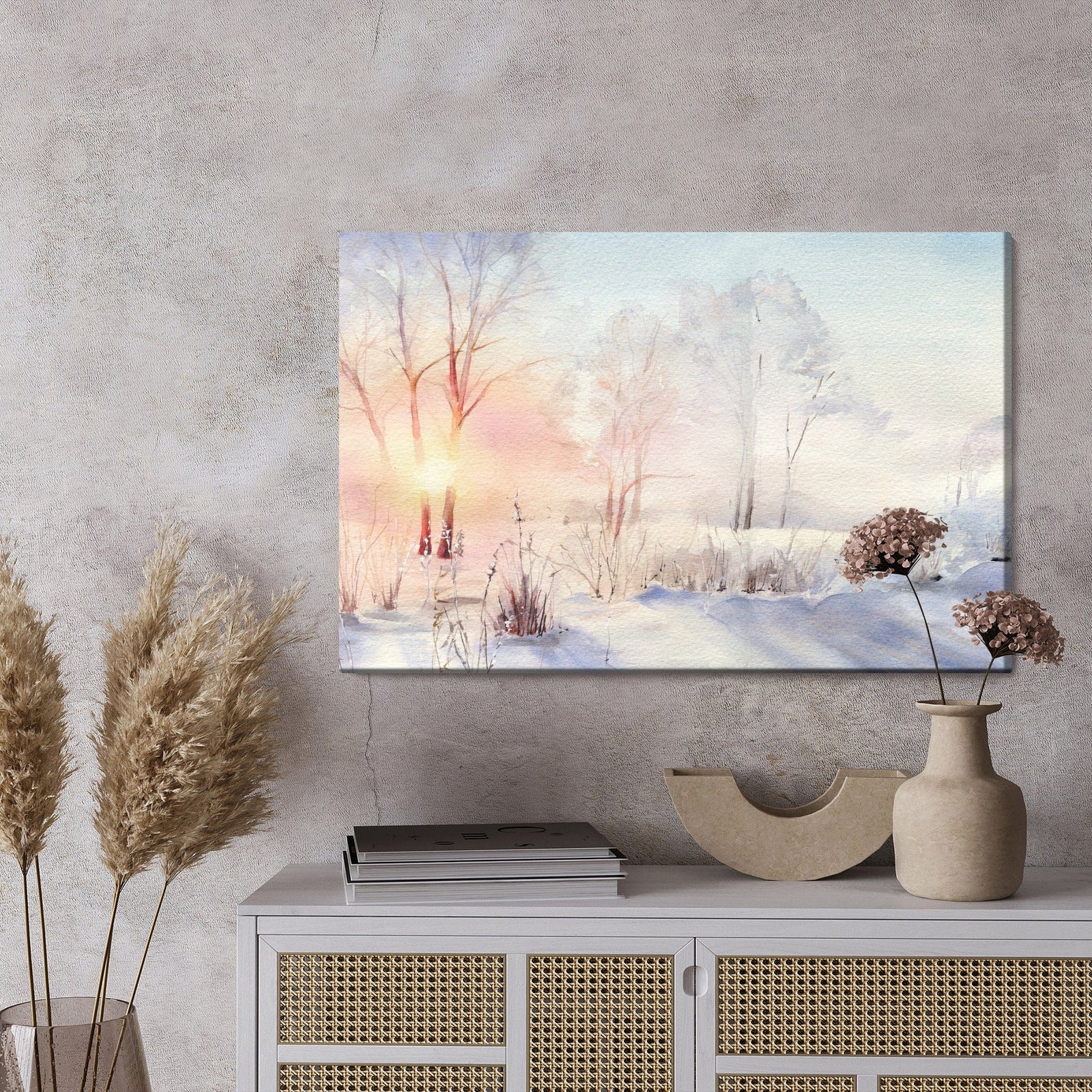 Kanva - Saullēkts ziemas mežā, N-1199 X-ART