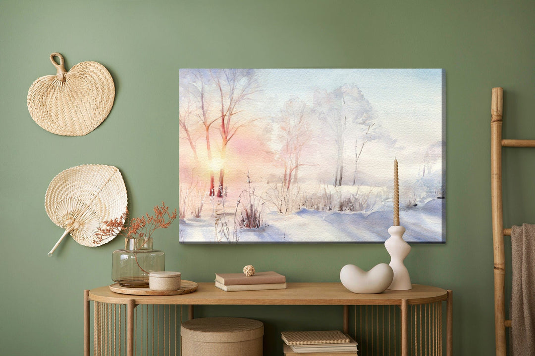 Kanva - Saullēkts ziemas mežā, N-1199 X-ART