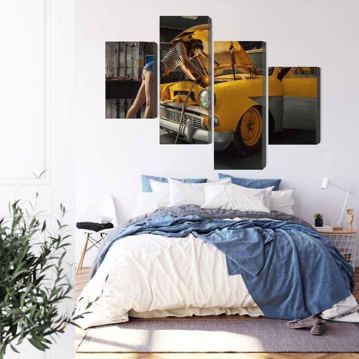 Kanva - Seksīga sieviete remonte mašīnu, N-3465 X-ART