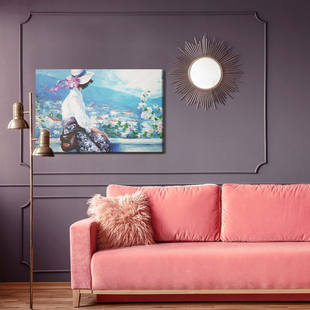 Kanva - Sieviete uz ainavas fona, N-912 X-ART