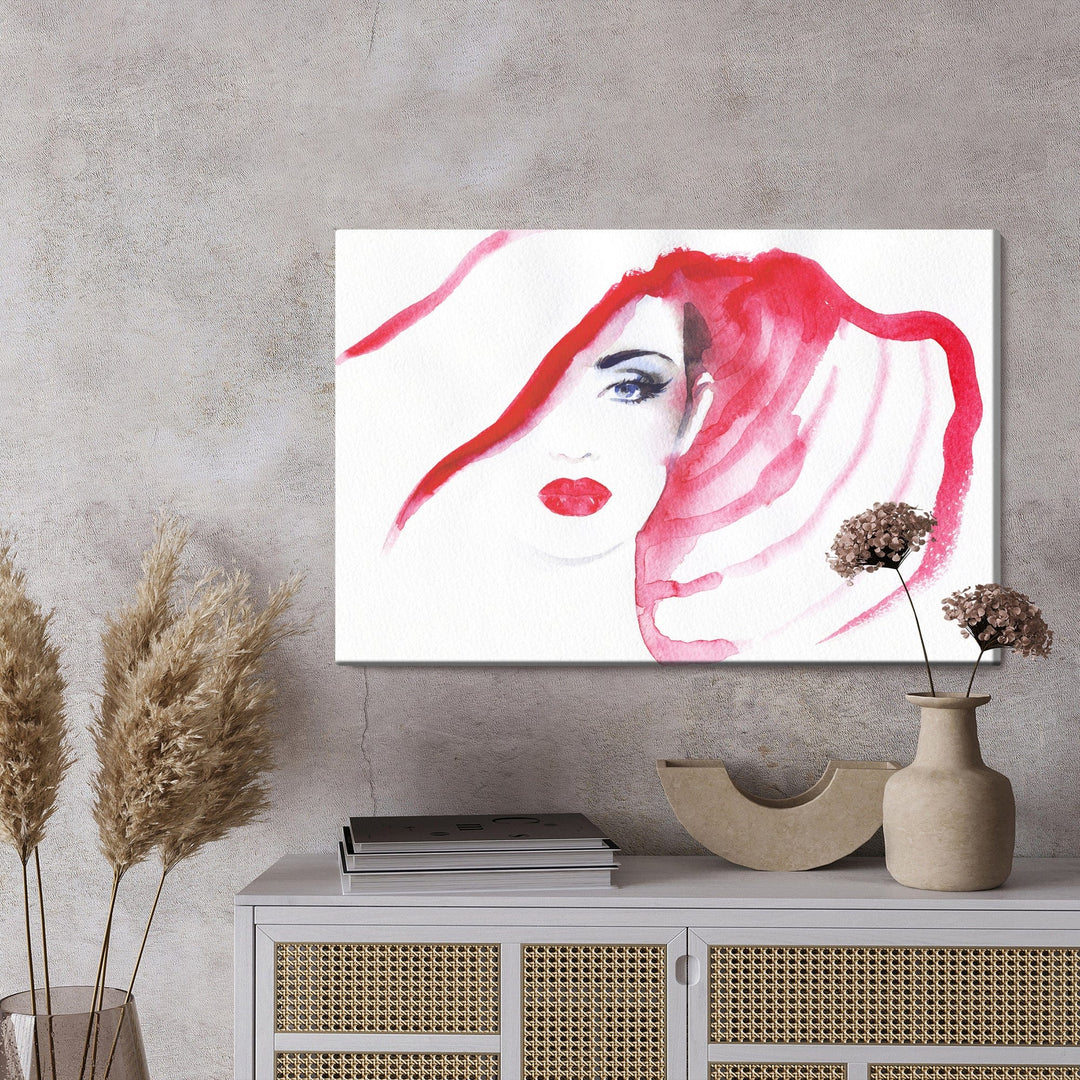 Kanva - Sievietes portrets ar cepuri, N-906 X-ART