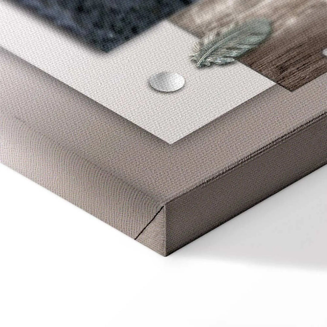 Kanva - Simetrijas skaistums, ģeometriska abstrakcija pelēkā krāsā ART XL