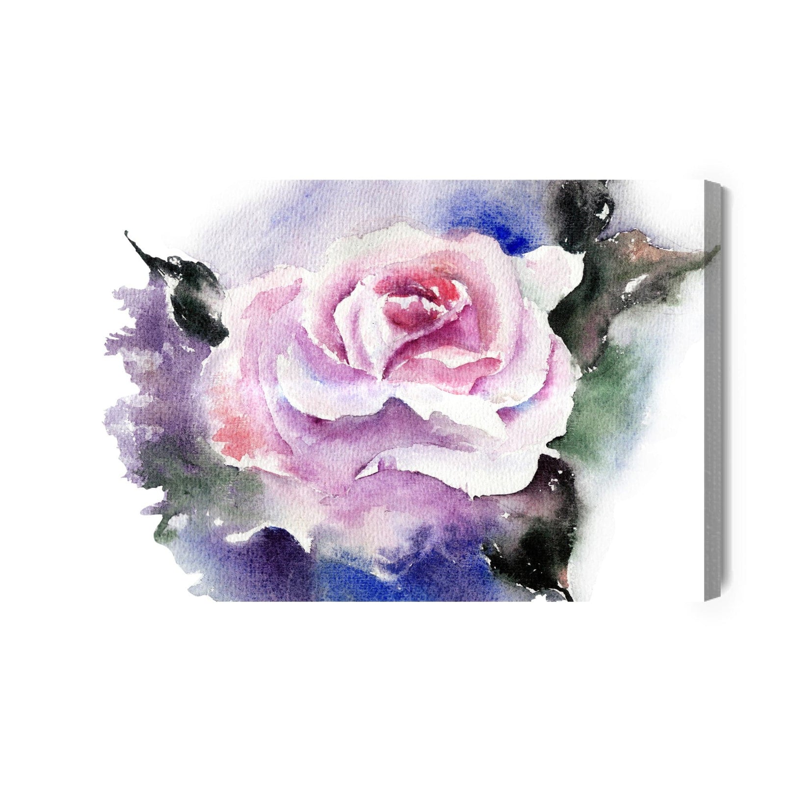 Kanva - Skaista roze, gleznota ar akvareļu krāsām, N-1313 X-ART