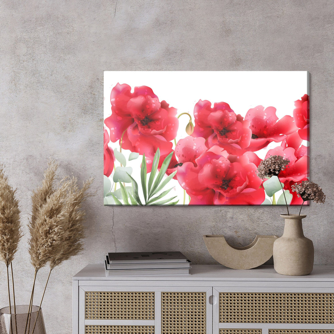 Kanva - Skaistas magones retro stilā, N-196 X-ART