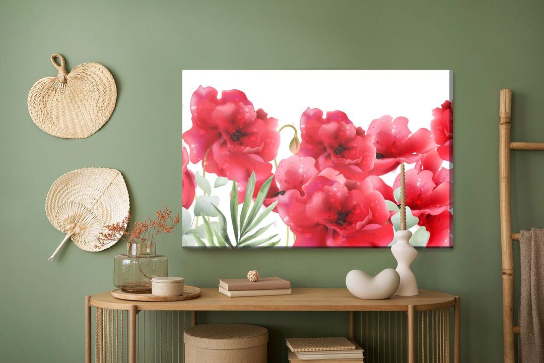 Kanva - Skaistas magones retro stilā, N-196 X-ART