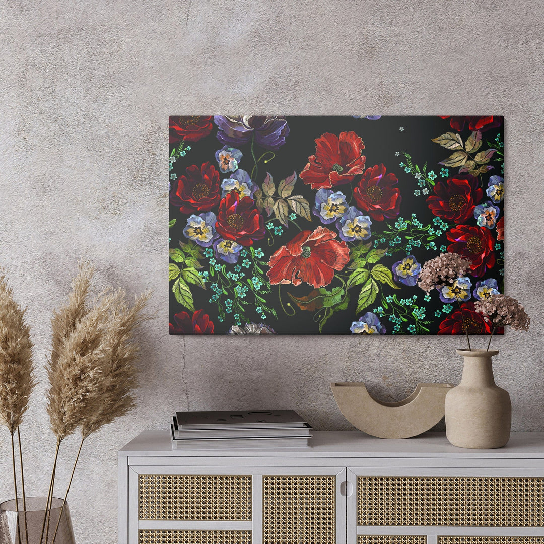 Kanva - Skaisti krāsaini ziedi, N-197 X-ART