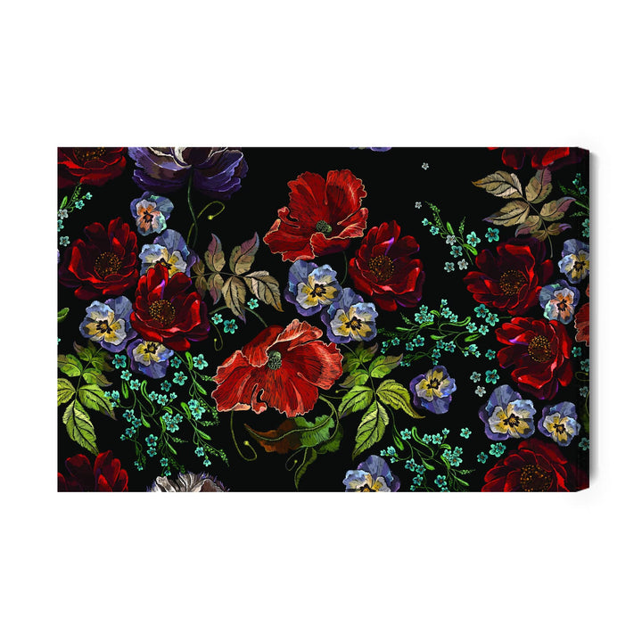 Kanva - Skaisti krāsaini ziedi, N-197 X-ART