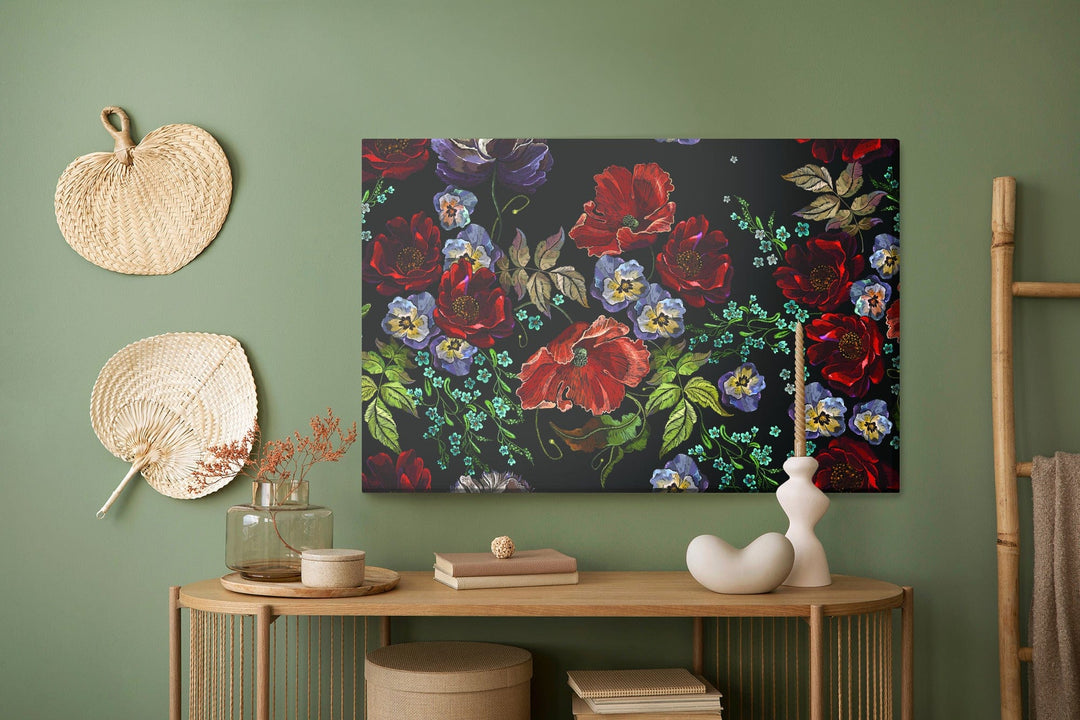 Kanva - Skaisti krāsaini ziedi, N-197 X-ART