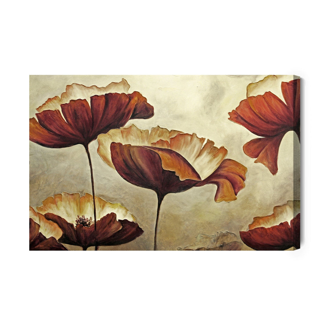 Kanva - Skaisti magoņu ziedi vintage stilā, N-199 X-ART