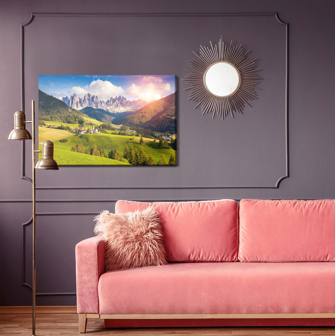 Kanva - Skaists kalnu ainavas skats, N-90 X-ART