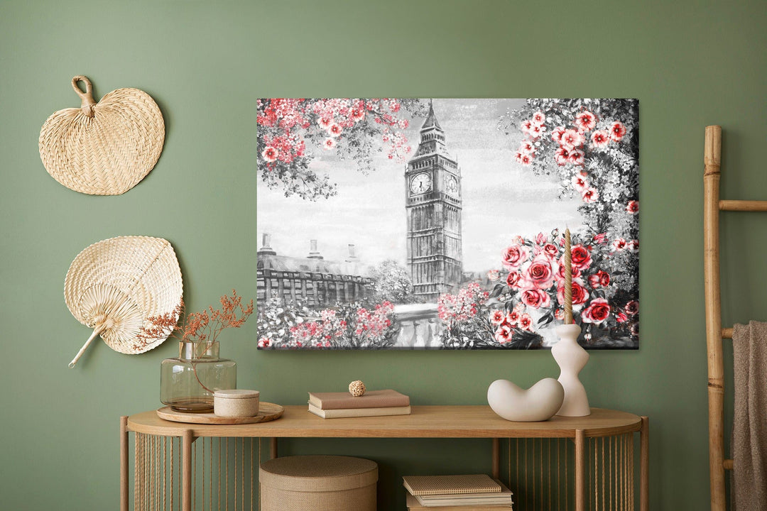 Kanva - Skats no balkona uz Big Ben, N-1296 X-ART