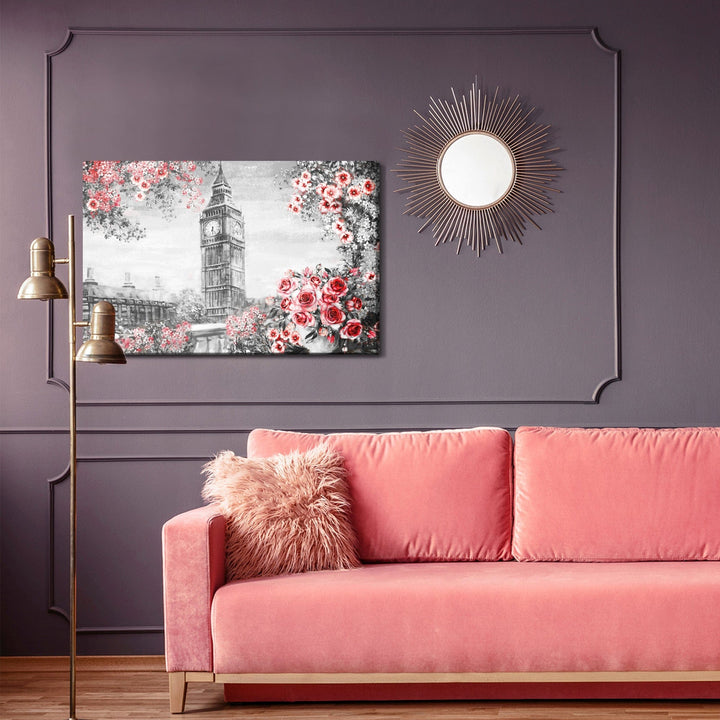 Kanva - Skats no balkona uz Big Ben, N-1296 X-ART