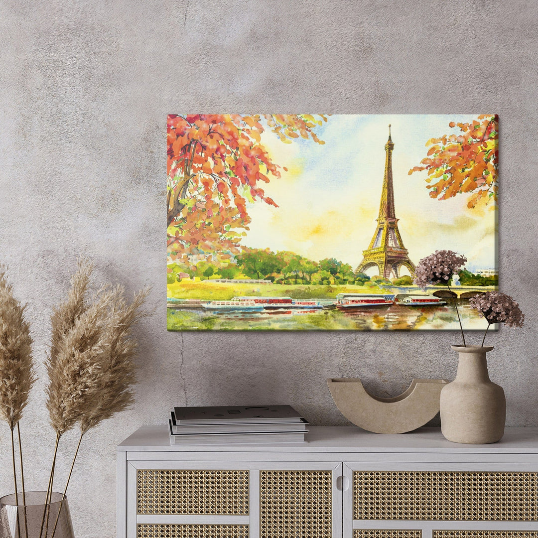 Kanva - Skats uz Eifeļa torni rudenī, N-1120 X-ART