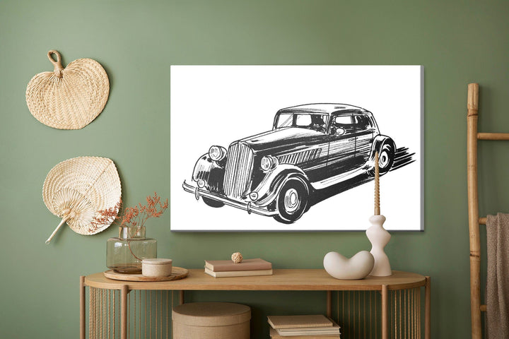 Kanva - Skicēts auto, N-433 X-ART