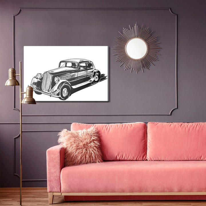 Kanva - Skicēts auto, N-433 X-ART