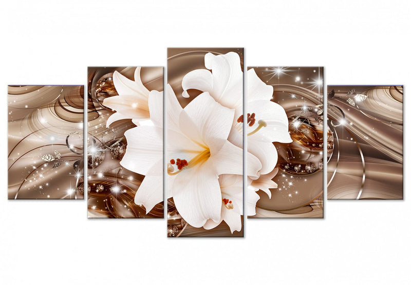 Canva - Delicate lilies, composition with flowers on abstract background, 148922 G-ART