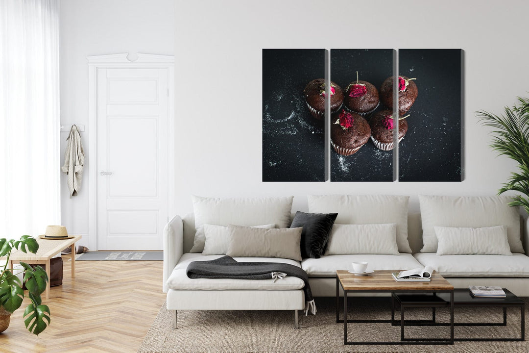 Kanva - Šokolādes mafini ar rozēm, N-3788 X-ART