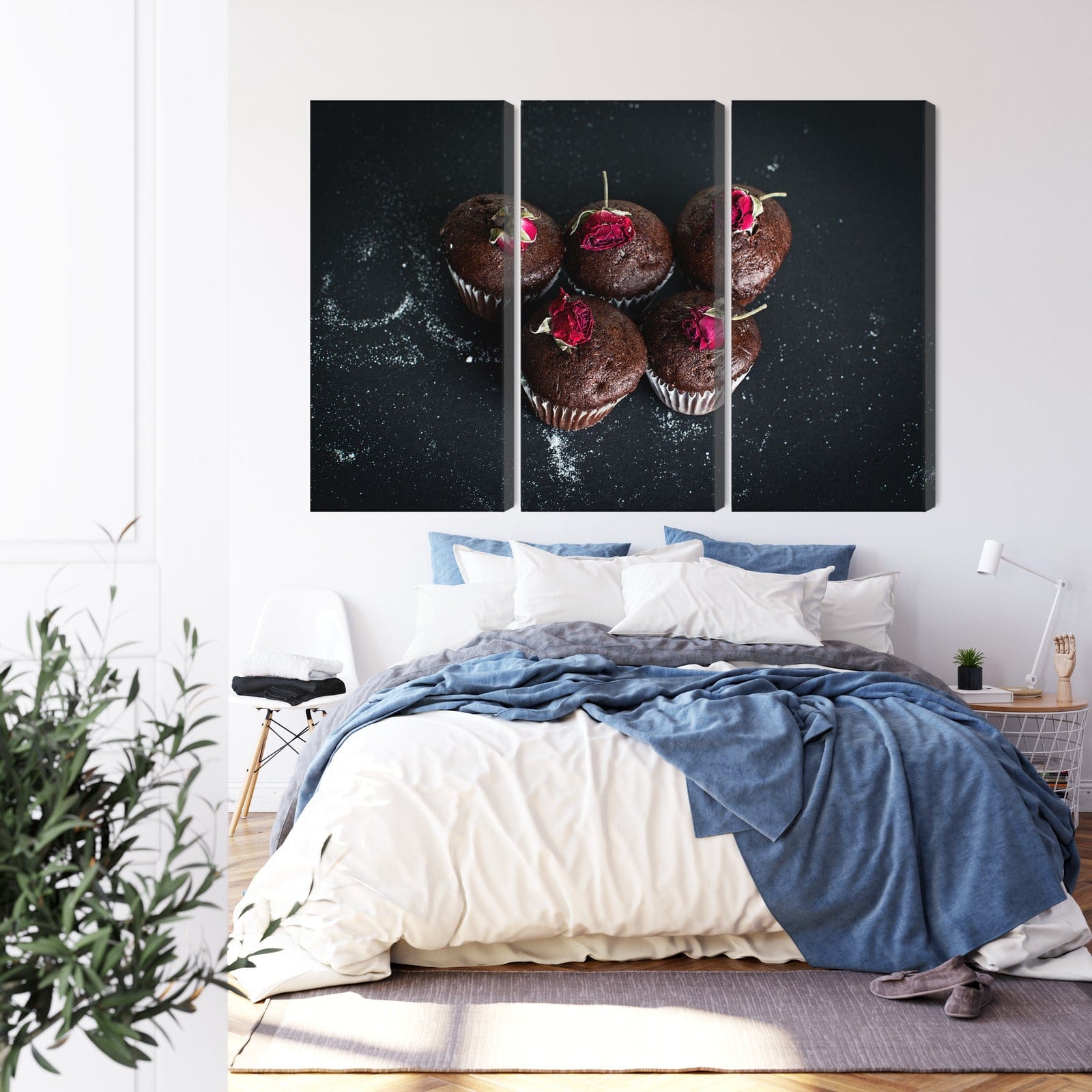 Kanva - Šokolādes mafini ar rozēm, N-3788 X-ART
