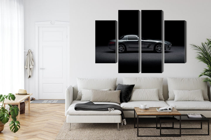 Kanva - Sporta auto uz tumša fona, N-3520 X-ART