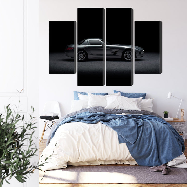 Kanva - Sporta auto uz tumša fona, N-3520 X-ART