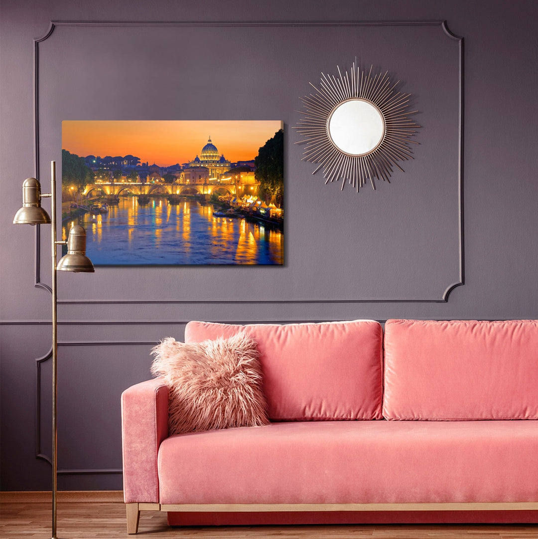 Kanva - Sv. Eņģelis Romā vakarā, N-1257 X-ART