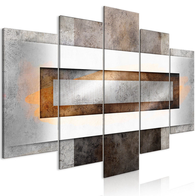 Canva - Rectangle - orange and grey, 144061 G-ART