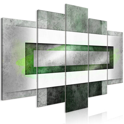 Canva - Rectangle - green and grey, 144063 G-ART