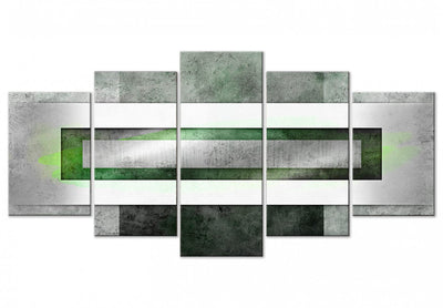 Canva - Rectangle - green and grey, 144063 G-ART