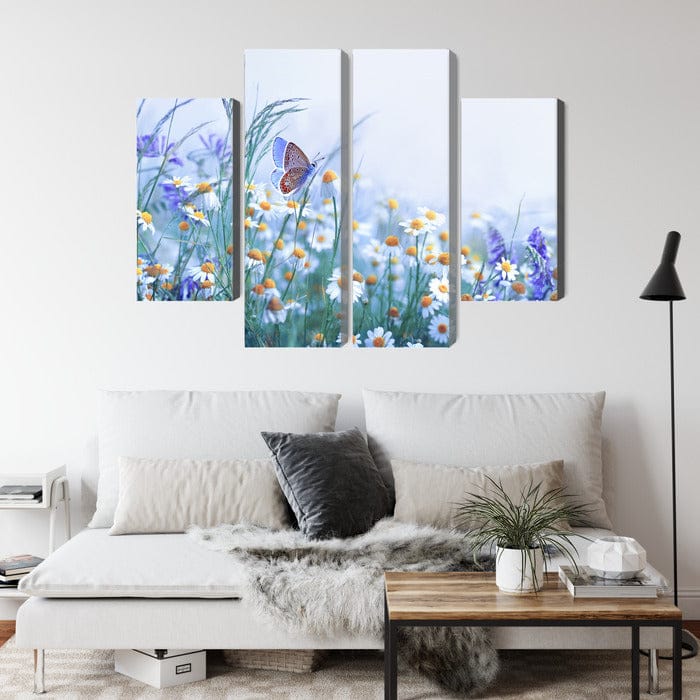 Kanva - Tauriņš un savvaļas ziedi, N-4006 X-ART