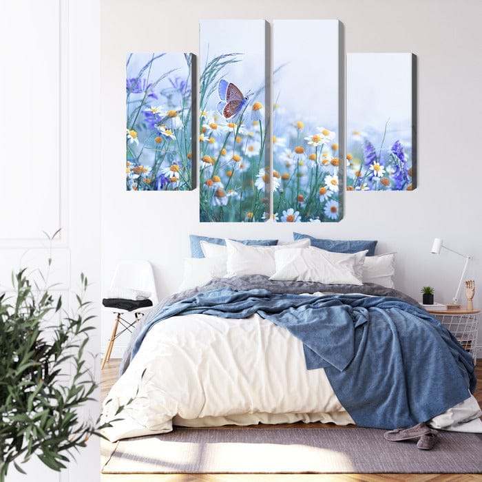 Kanva - Tauriņš un savvaļas ziedi, N-4006 X-ART