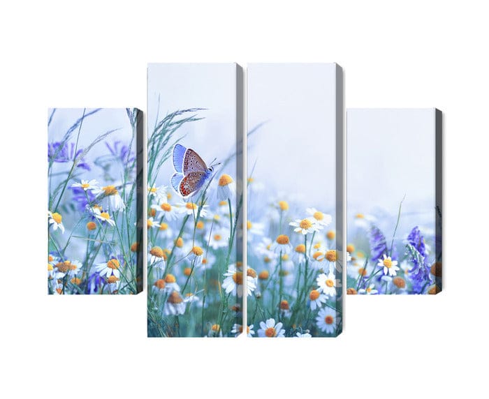 Kanva - Tauriņš un savvaļas ziedi, N-4006 X-ART