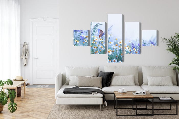 Kanva - Tauriņš un savvaļas ziedi, N-4008 X-ART